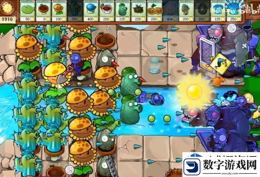 植物大战僵尸杂交版挑战模式第61关通关技巧